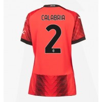 Camiseta AC Milan Davide Calabria #2 Primera Equipación para mujer 2023-24 manga corta
